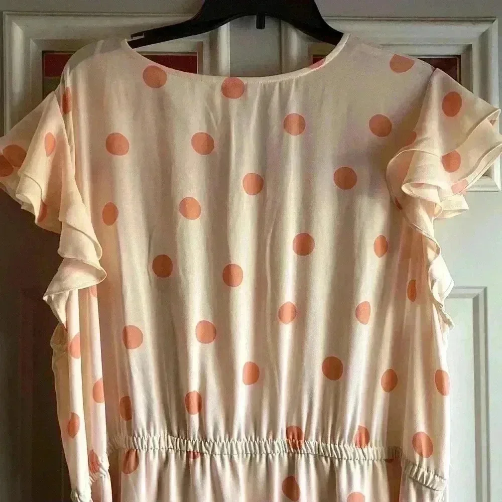 NWT Women's LC Lauren Conrad Flutter Sleeve Midi Dress SIZE 2X